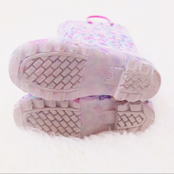 NWT Members Mark Girls Light Up Flower🌸Rain Boots - Picture 6 of 8